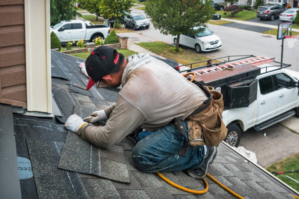 Professional Roofing technician working in Argyle, IA